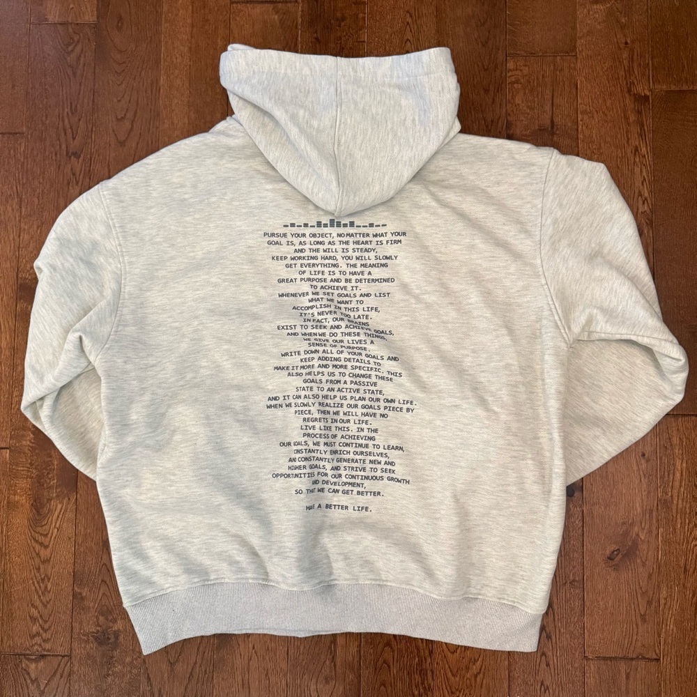 Dazy oversized hoodie in light grey size M - Picture 2 of 4